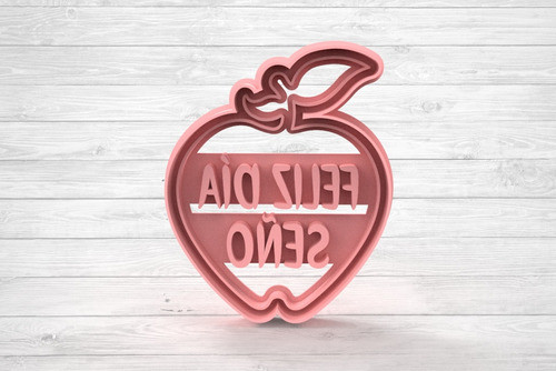 Set X4 Cortantes De Galletitas Día Del Maestro Lapiz 1