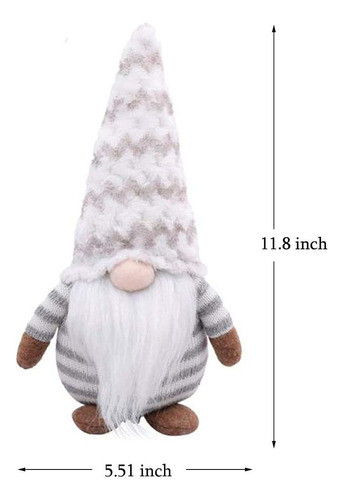 Mueca De Gnomo Sin Cara De Navidad, Paquete De 2 Unidades, H 1