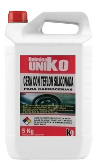 Cera Para Autos Uniko Con Teflon Siliconada Premiun Por 5lts 0