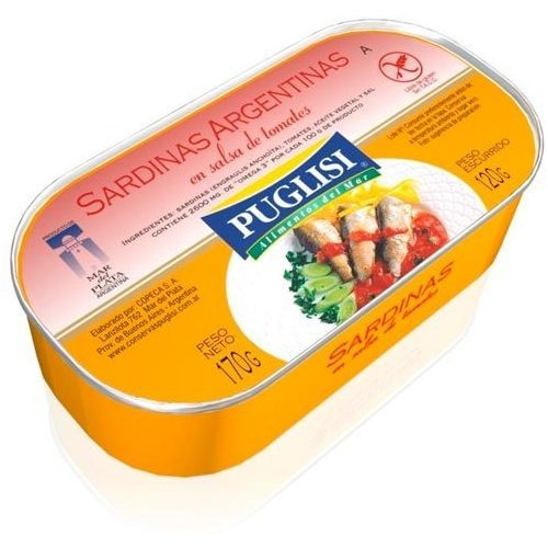Pack X 24 Unid Sardina  Tomate 170 Gr Puglisi Pescaderia 0