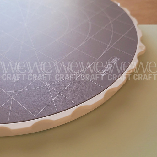 Tabla De Corte Circular Gris Doble Faz + Base Giratoria 0