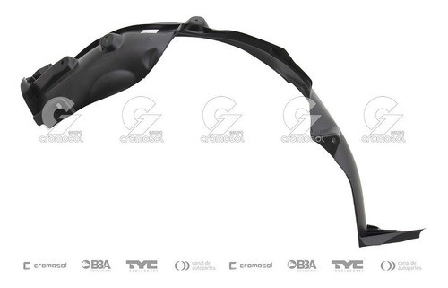 Guardaplast Delantero Para Chev Onix 2013 2014 2015 2016 Izq 1