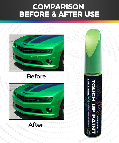 Boligrafo De Pintura De Retoque Para Automoviles 12ml Verde 1