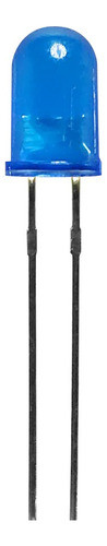 Led Azul 5mm Difuso Diodo Led Kit X 100 Unidades 0