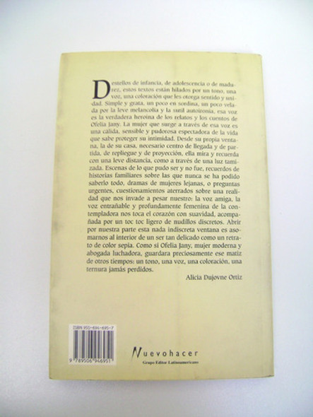 La Ventana Indiscreta Jany Relatos De Infancia Papel Boedo 1