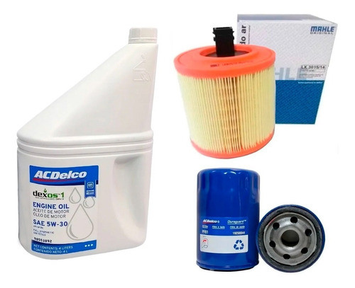 Combo 2 Filtros + Aceote 5w30 Chevrolet Cruze 1.4 2020 2021 0