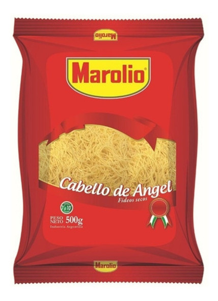 Fideos Marolio Cabello Angel 500 Grs X 2 Unidades 0