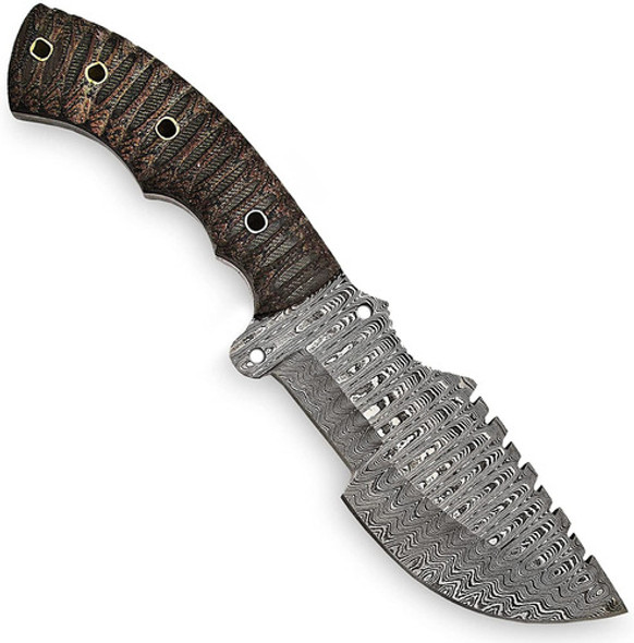 Cuchillo De Hoja Fija De Acero De Damasco | Pal 2000 Hunt... 0