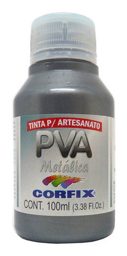 Tinta Pva Metalica Corfix 400 Estanho 100ml 0