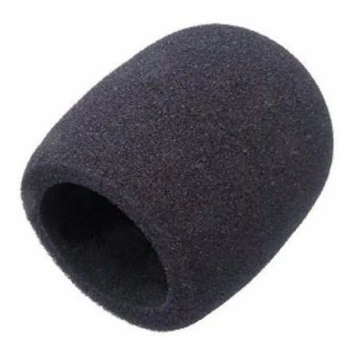 Kit 2 Espumas Para Microfone De Mão Sm58 Preto Espuma 1