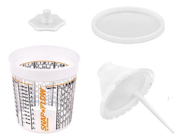 Caneca Para Pistola Walcom 450ml Sistema Snap 1