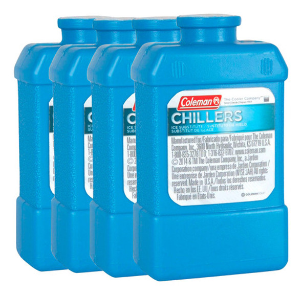 Hielo Artificial Coleman Chiller Chico Refrigerante Pack X4 0