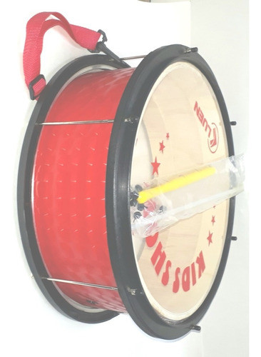 Zabumba Kids Luen 29467vm Infantil 15x14 Vermelha C/ Baqueta 1