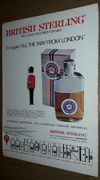 P259 Clipping Publicidad Perfume British Steel Año 1968 1
