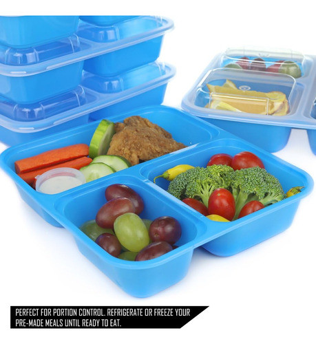 Contenedores Comida Con Tapas Recipientes Reutilizables 1