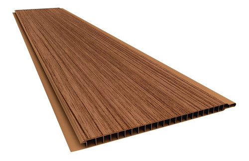 Cielorraso De Pvc Marrón Cerejeira- Tablas De Plástico 0