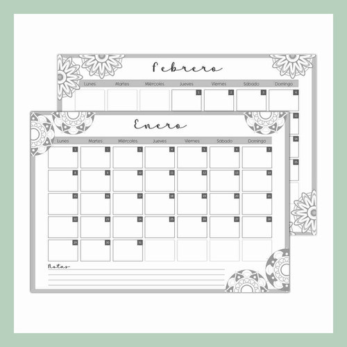 Calendario Planificador 2024 Kit Imprimible A4 - Pdf 1