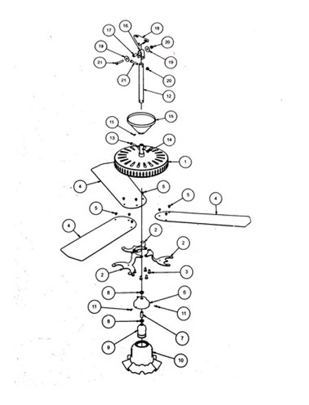 Suporte Hélice Ventilador De Teto Ciclone Meridional 1