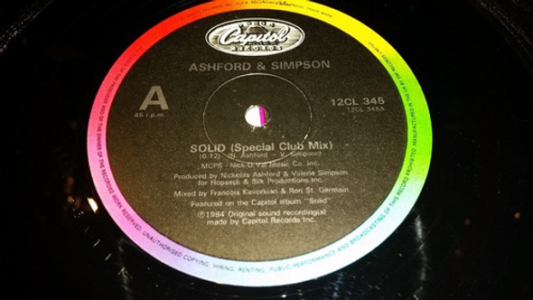 Ashford & Simpson Solid (special Club Mix) Vinilo Maxi Uk 84 1