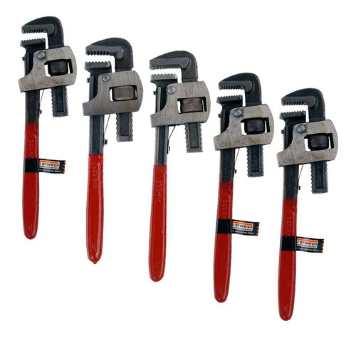 Kit Chave Grifo Tipo Stillson Starfer 8 A 18 Pol. 5 Peças 0
