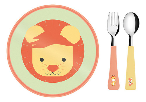 Juego Infantil Cubiertos + Plato  Baby Friends 0