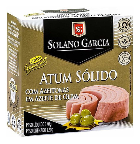 Atum Sólido Solano Garcia Com Azeitonas 170g Kit 3 Unidades 1