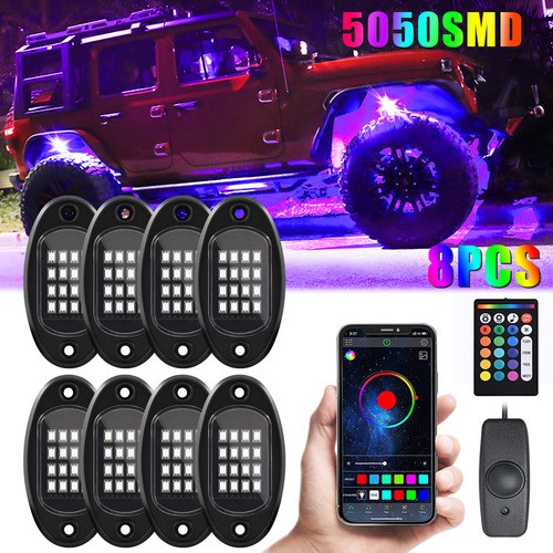 Lâmpada De Atmosfera De Automóvel Suv Atv Utv Led Music Bt 1