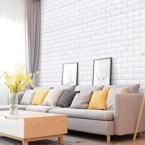 Placa Revestimiento Pared Autoadhesiva 70x77cm - Ladrillo 1