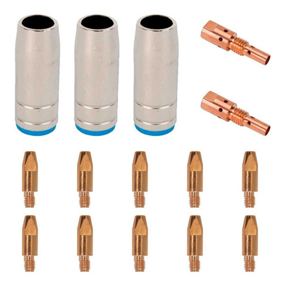 Kit Repuestos Consumibles Torcha Mig Apto Tauro Pci 3300 0