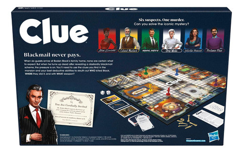 Clue, 2-6 Jugadores, Misterio Y Detectives Para Adultos 1