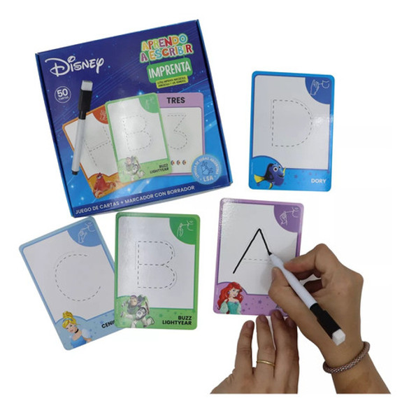 Cartas Didacticas Disney Aprendo A Escribir Imprenta 1
