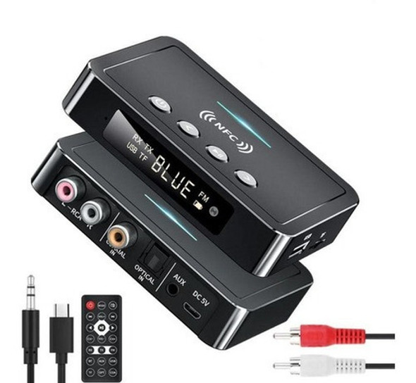 Receptor Do Transmissor Bluetooth 5.0 Rca Aux Optical Coaxia 0