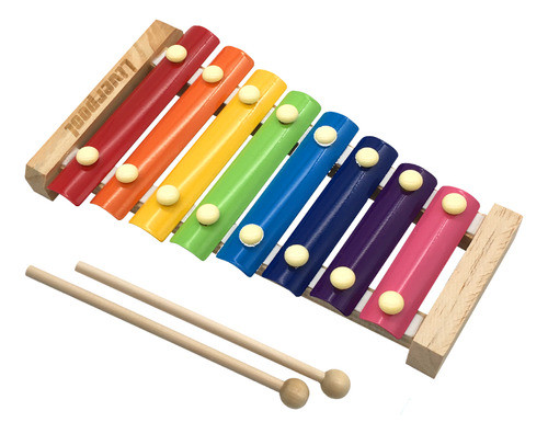 Metalofone 8 Notas Brinquedo Infantil Liverpool 0