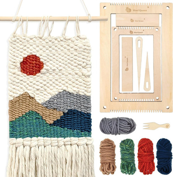 Kit De Tejido Diy Para Principiantes, Incluye Telar 20x30 Cm 0