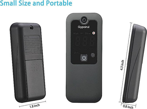 Alcoholimetro Sensor Probador Recargable Alcohol Boquilla 1