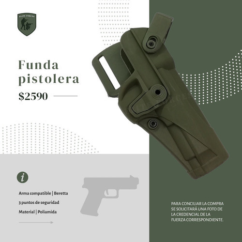 Funda Pistolera Tactica Beretta 1