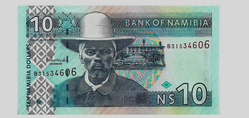 Fk Billete Namibia 10 Dolares 2001 Nuevo Diseño P-4c U N C. 0