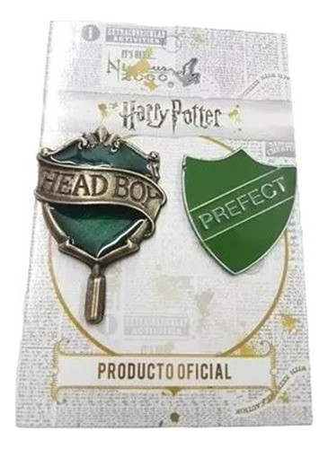 Dijes Harry Potter Pin Headboy + Prefecto Slytherin 1