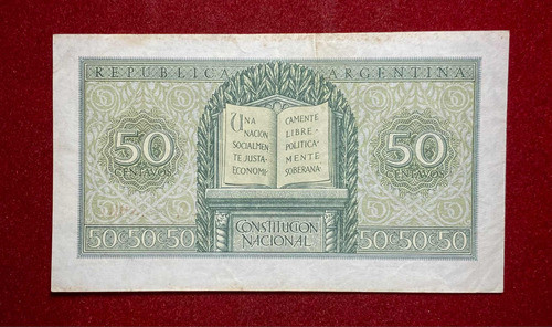 Billete 50 Centavos Moneda Nacional Bottero 1904 1