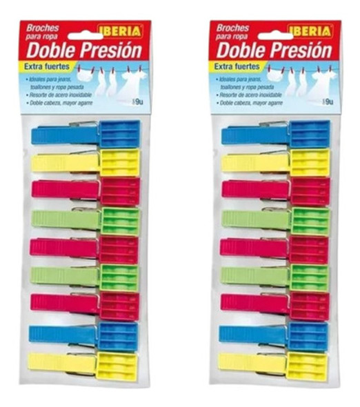 Iberia® Doble Presión Broches Plásticos  Cont 9u - X 2u 0
