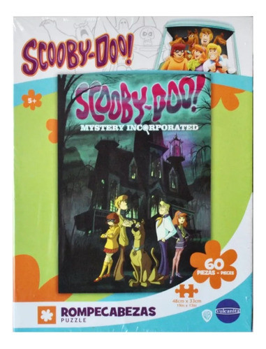 Rompecabezas 60 Piezas Scooby Doo Casa Misterio Inc Puzzle 0