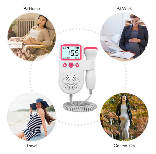 Medidor De Voz De Feto Doppler Doppler Baby Fetal 50-230bpm 1