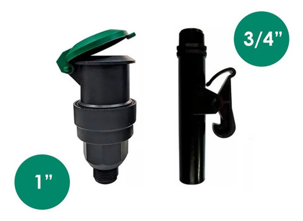Estaca Y Valvula 1 Pulgada Acople Rapido Para Aspersor Riego 1