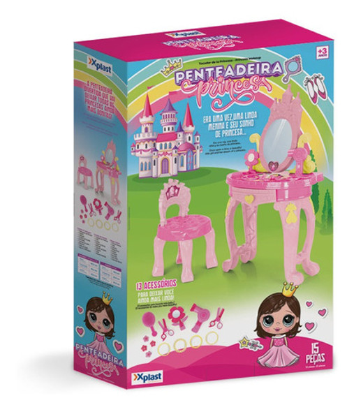 Brinquedo Penteadeira Princesas Com Acessórios Xplast 3117 1