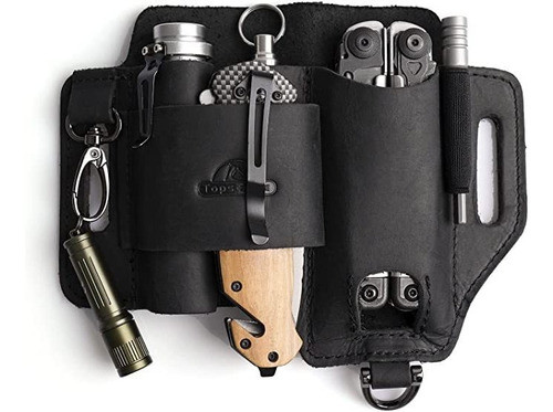Funda Multiherramienta Para Cinturon, Cuero Negro Topstache 0