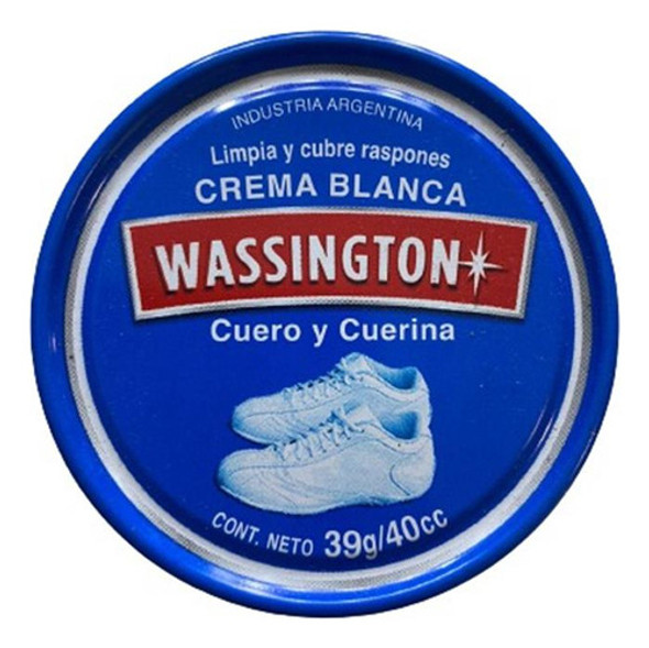 Crema Blanca Para Cuero Y Cuerina Wassington X 3 Unidades 1 Crema Blanca Para Cuero Y Cuerina Wassington X 3 Unidades 1