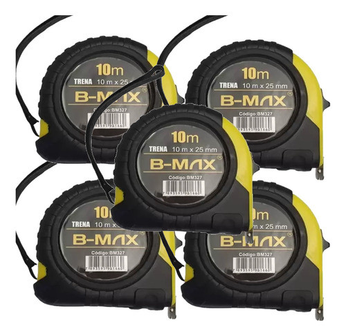 Kit 5 Trenas 10 Metros 25m C/trava Emborrachada Profissional 0