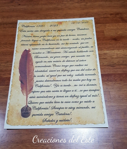 Pergaminos Personalizados Diseño E  Impresión A4 1