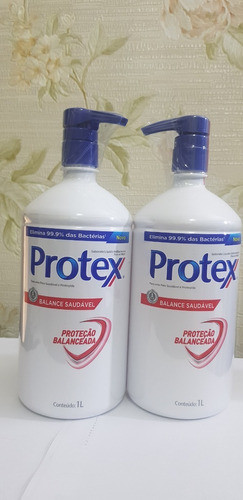 Kit C/ 2 Protex 1 Litro Pump Antisseptico 1