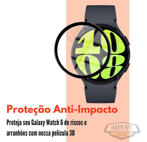 3x Película Protetora De Tela Para Galaxy Watch 6 40mm Novo 1
